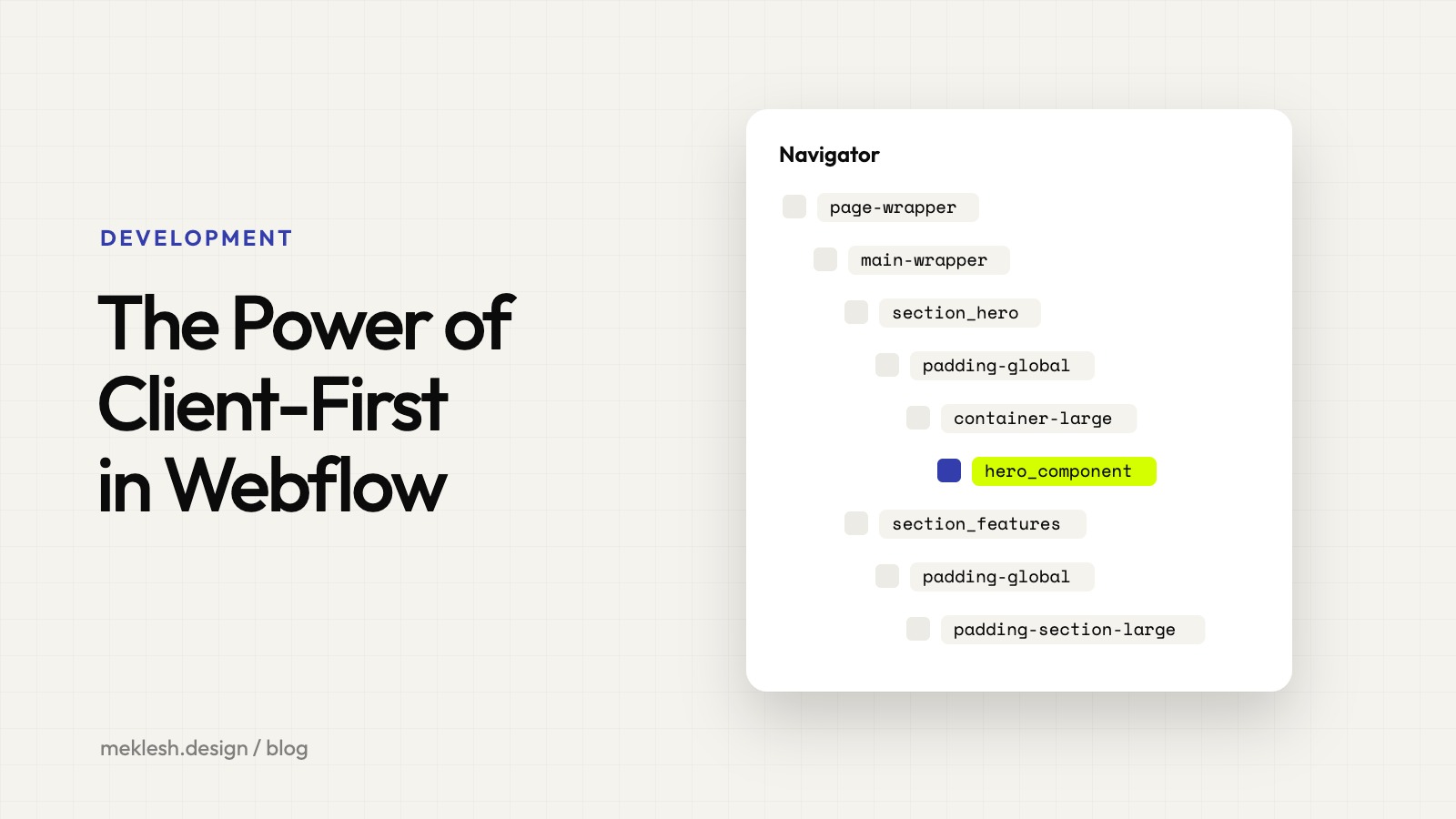 Kraften i Client-First i Webflow