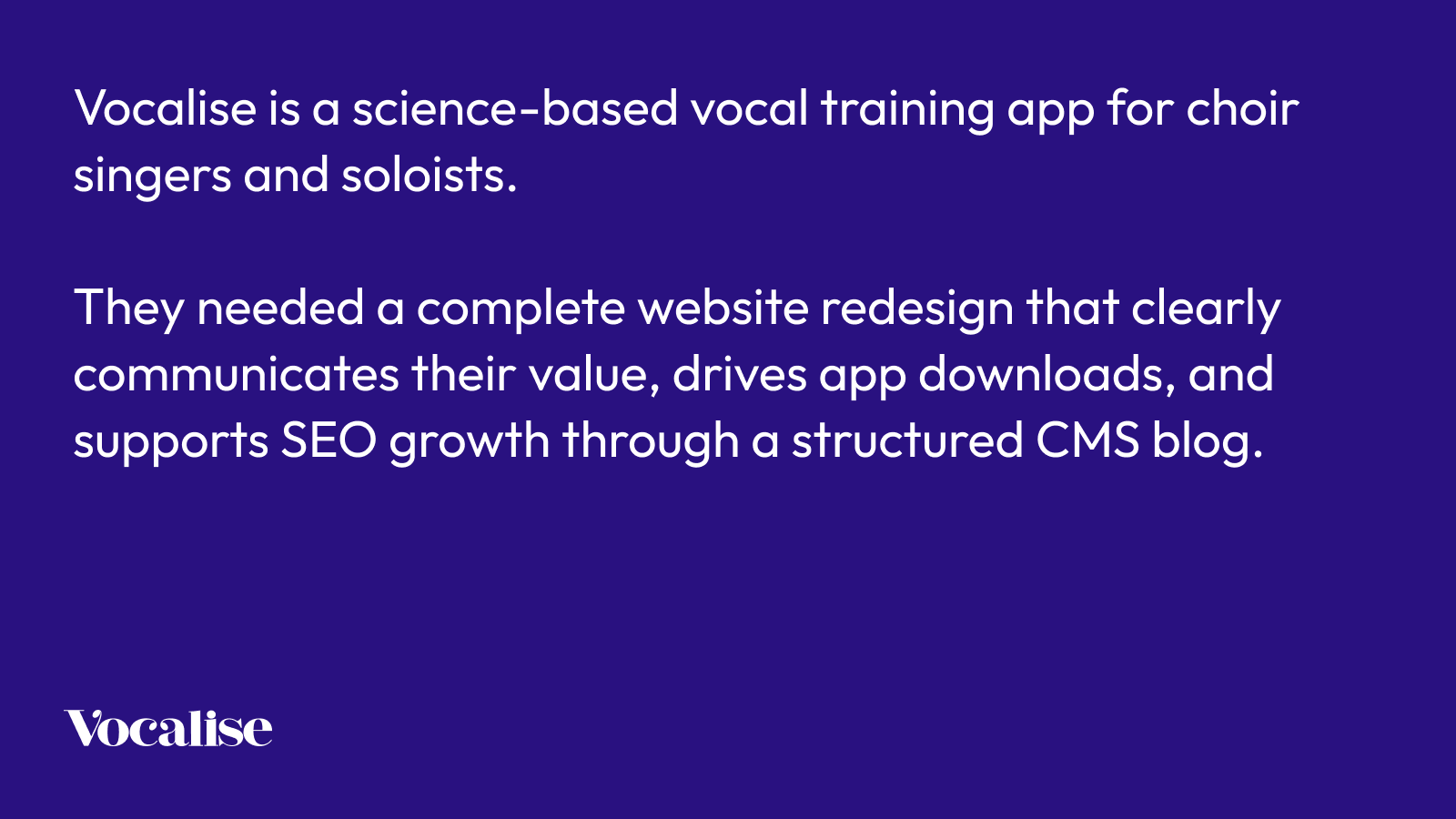 Vocalise — 2