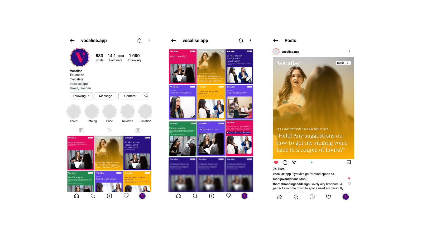 Vocalise — Webflow-bygge & Lansering
